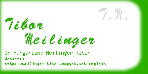 tibor meilinger business card